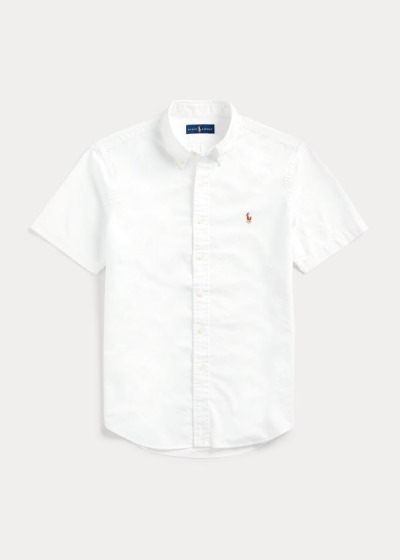 Camisa Oxford Polo Ralph Lauren Hombre Blancos - All Fits Short-Sleeve - CBUEI1407